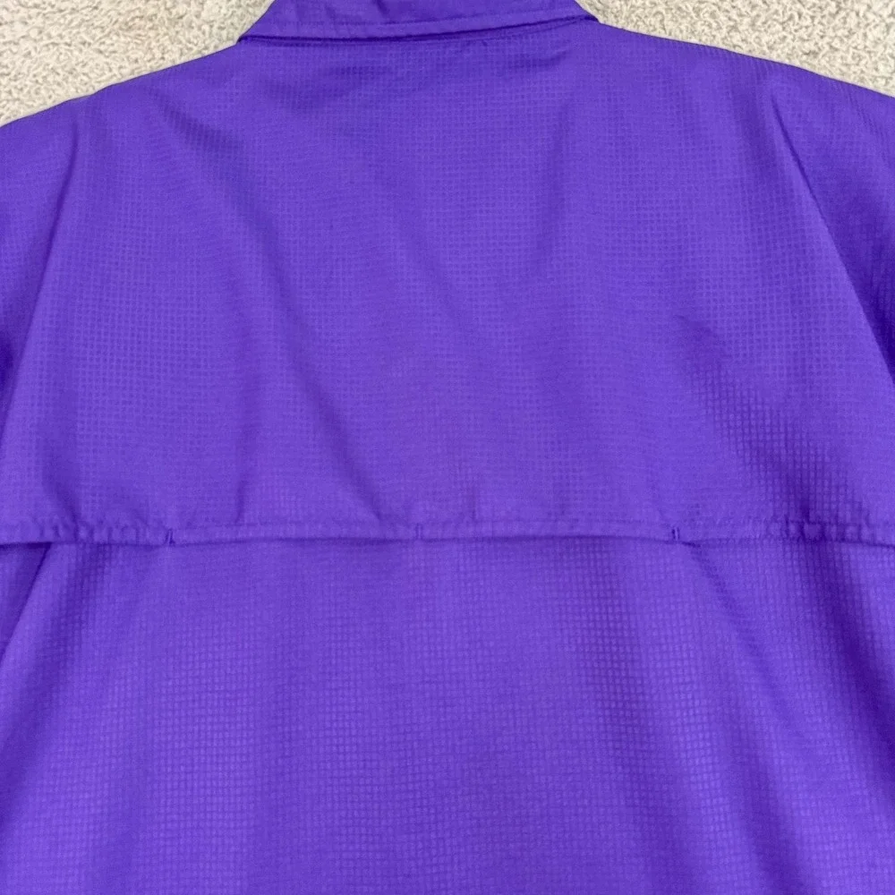 East Carolina‎ Pirates Shirt Mens 2XL Purple NCAA Football Antigua Fishing Guide